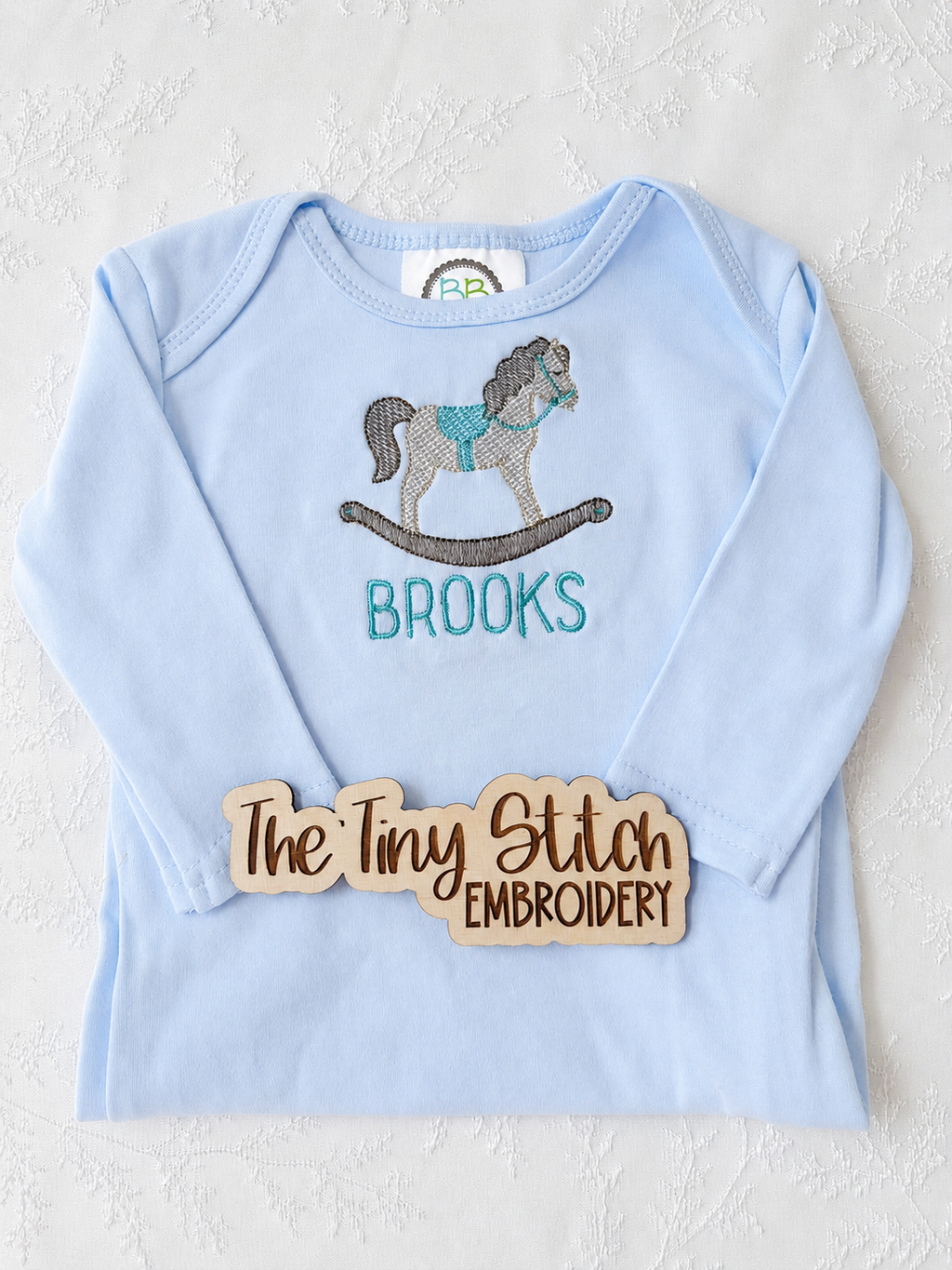 Blue Rocking Horse Gown