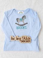Blue Rocking Horse Gown