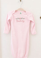 Floral Pink Newborn Gown